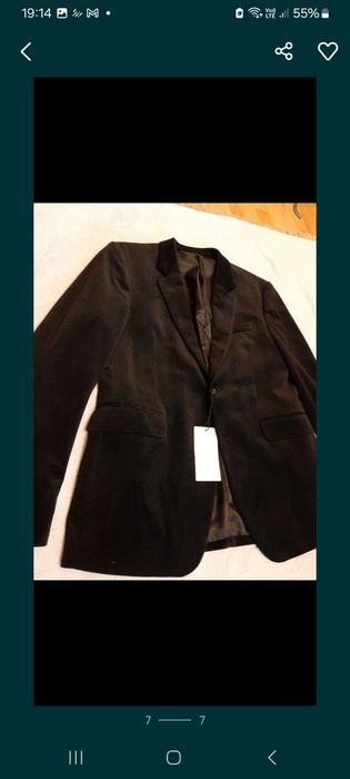 Sacou Zara  de catifea,slim fit,model Tom Ford,54