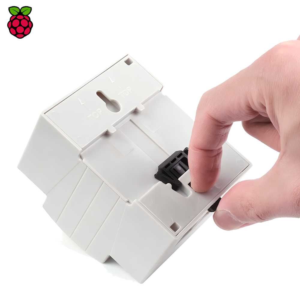 Корпус с радиатором для установки на дин рейку - для Raspberry Pi 5