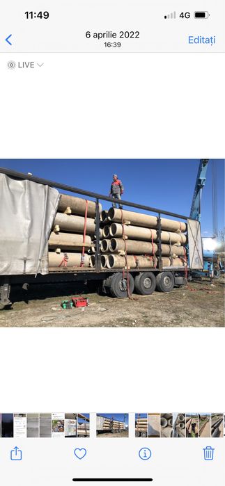 Vând tuburi din beton