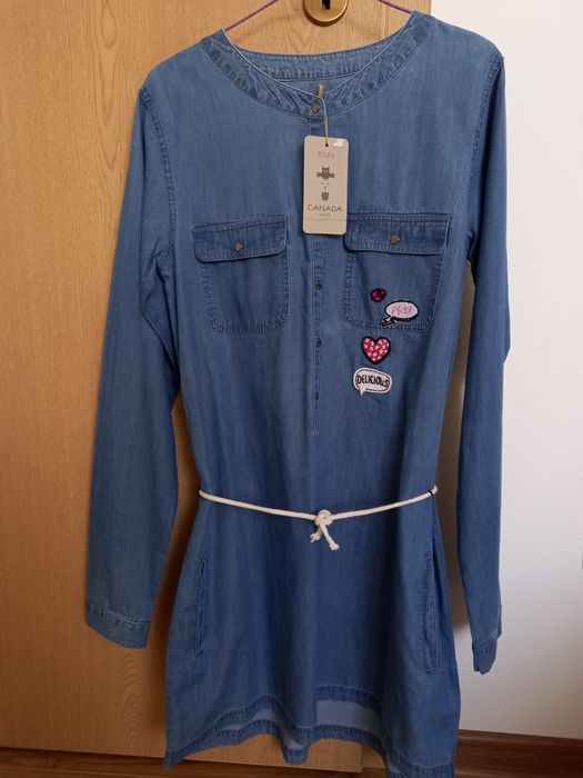 Rochie denim, 16 ani