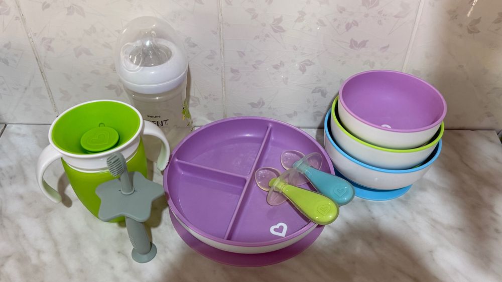 Комплект детской посуды Manchkin