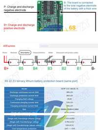 BMS Li-ion 6S 18-25v