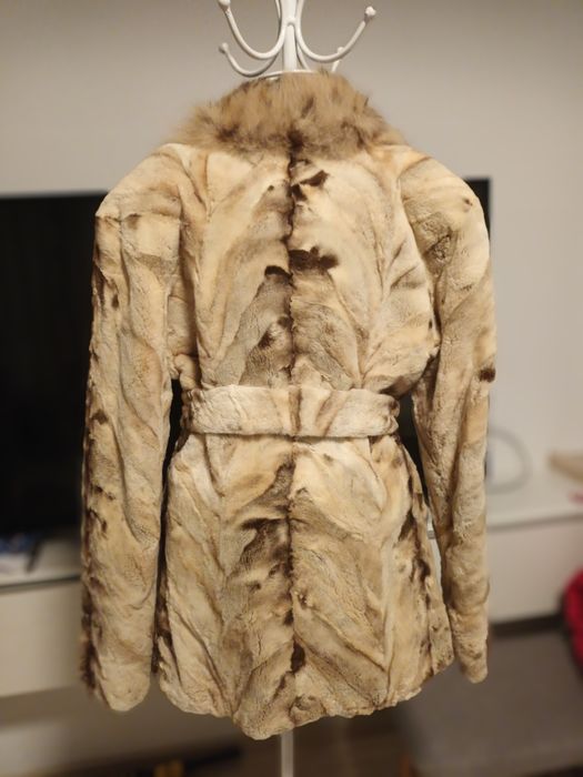 Blana nurca cu guler lynx noua, marimea S