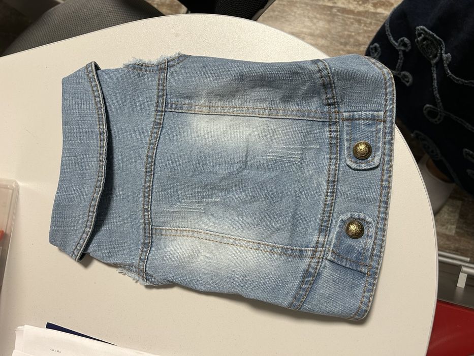 Дънково яке за малко куче