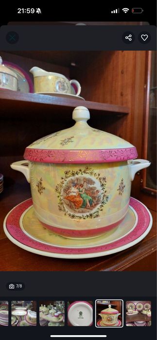 Маддона сталовый чайный сервиз