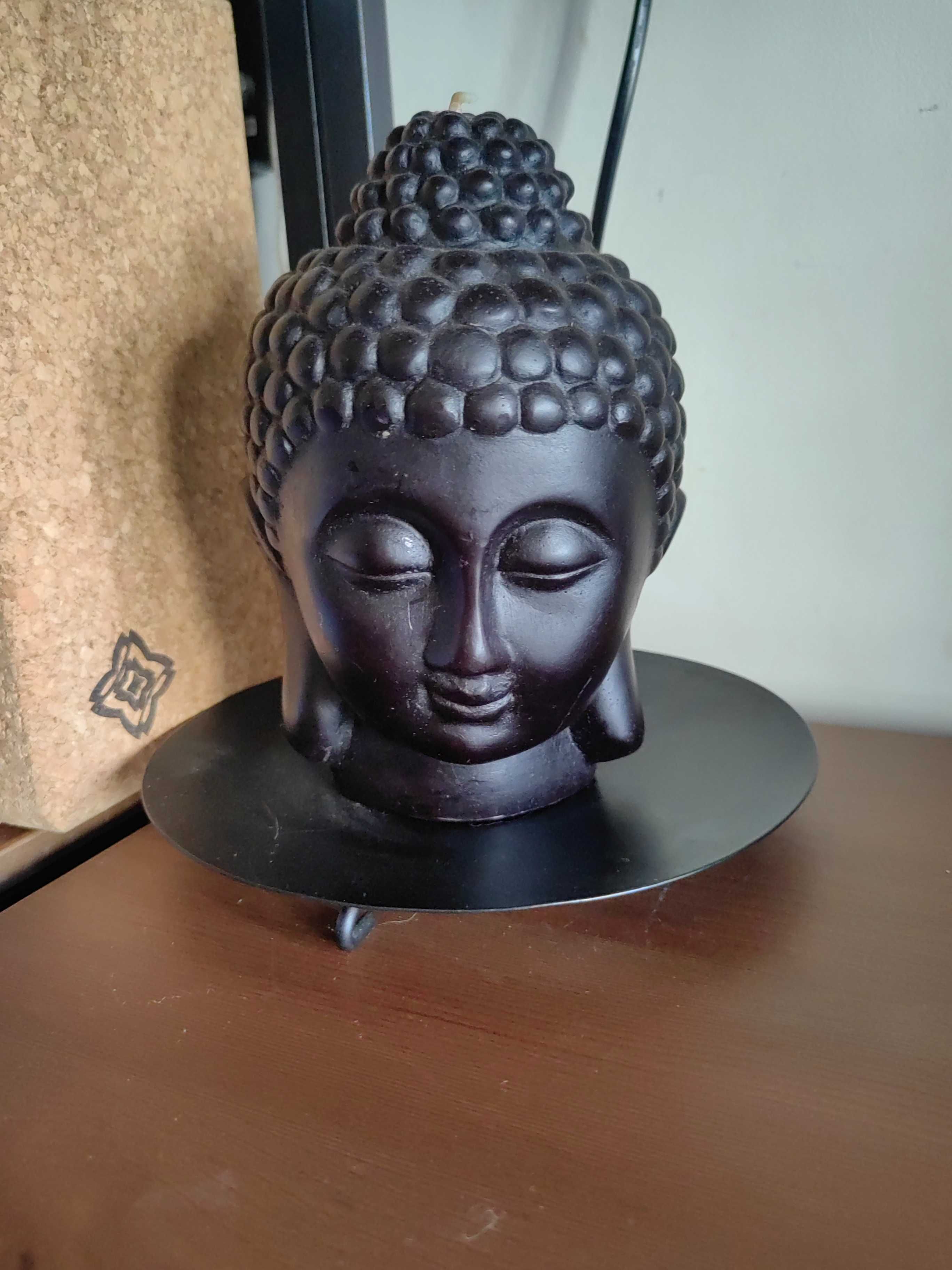 Lumânare Buddha cu suport metalic