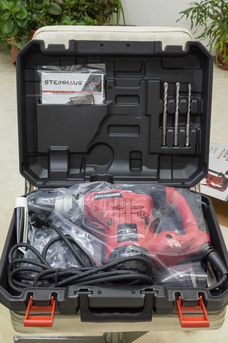 Перфоратор Steinhaus PRO-RH1500, 1500W, 5.5J, SDS-Plus, Куфар