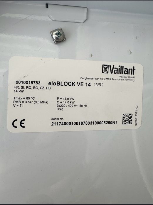 Vaillant electrica