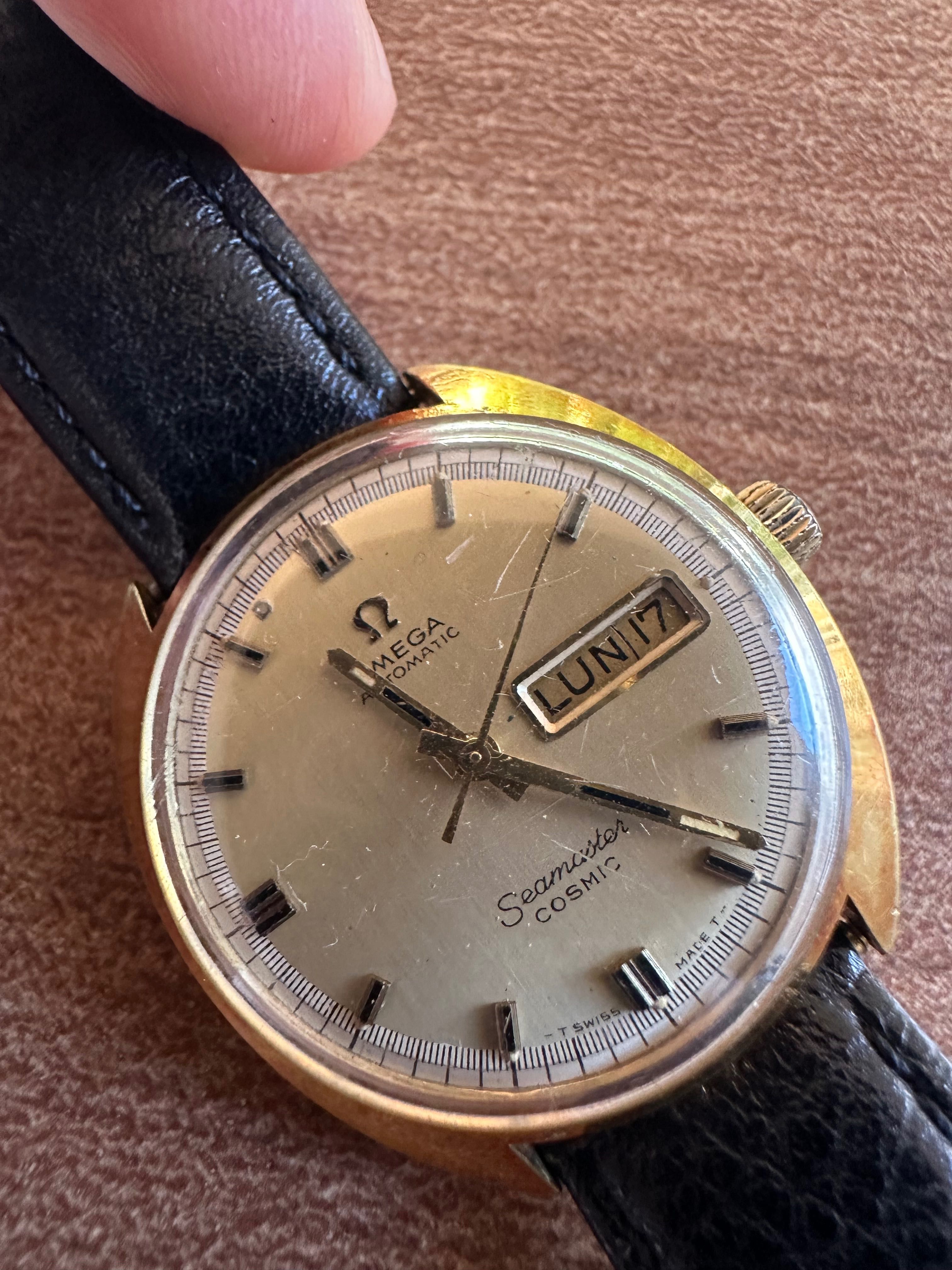 Омега мъжки часовник. Omega seamaster cosmic 70те.