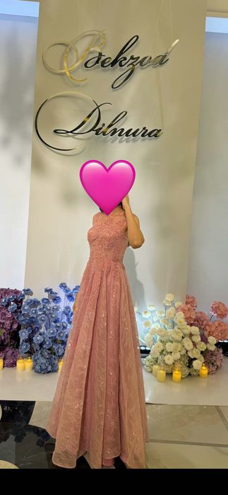 нежное вечерное платье