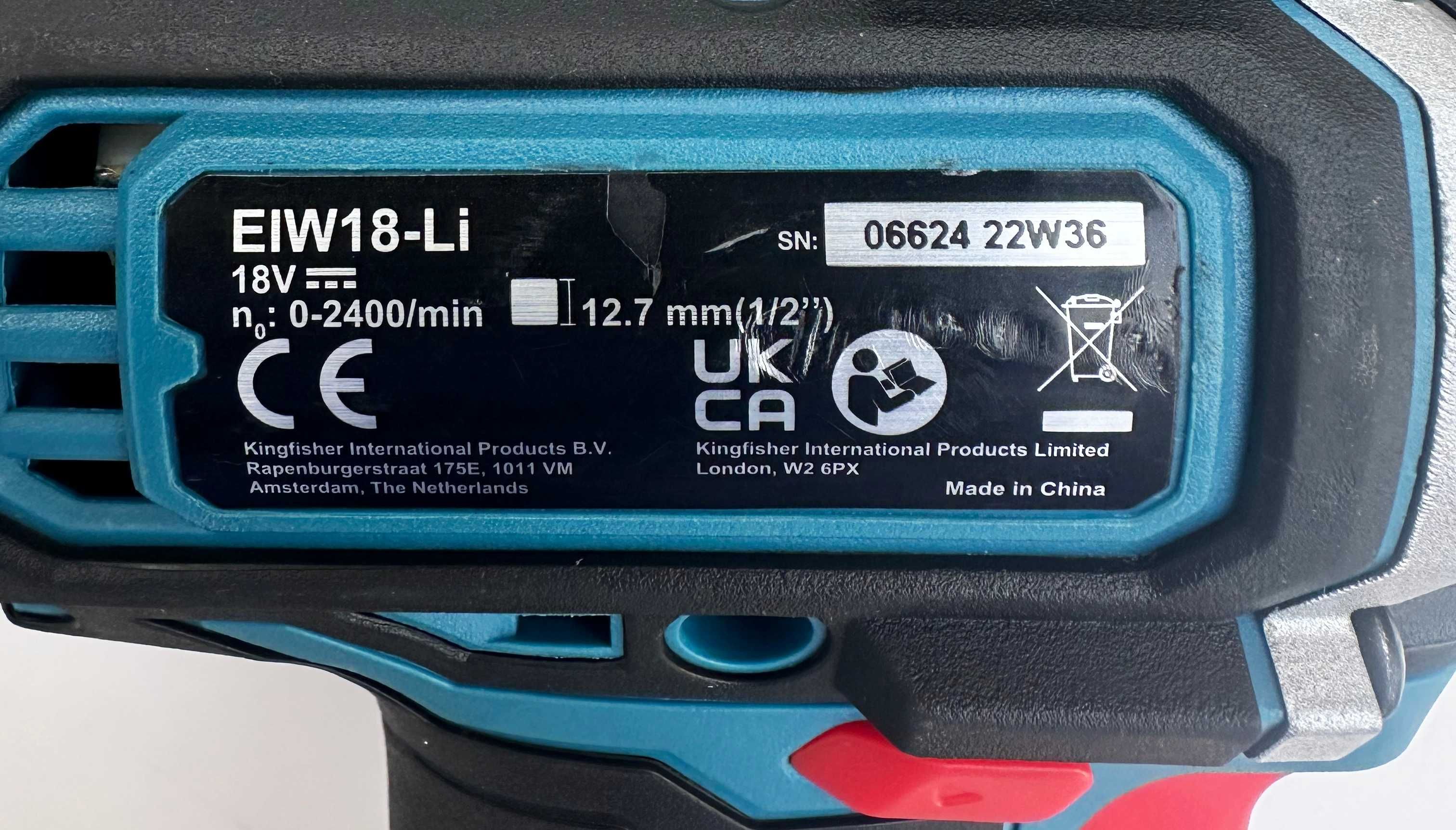 Erbauer EIW18-Li - Безчетков гайковерт неразличим от нов!