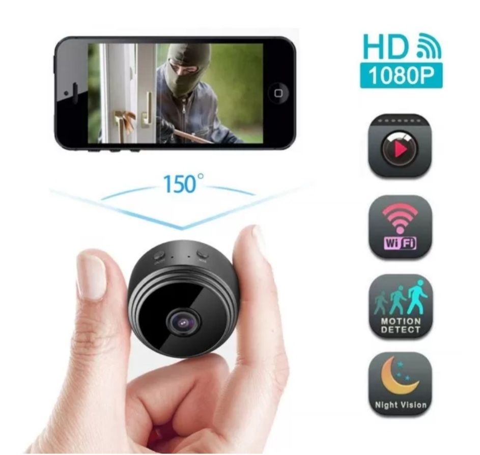 Camera video mini wifi 1080p HD night vision senzor miscare