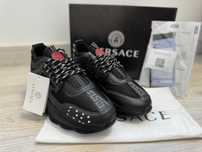 Adidasi VERSACE Chain Reaction Black - Produs Nou - Full Box, Unisex