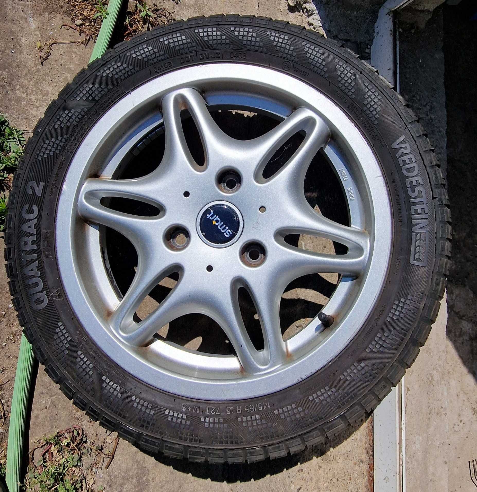 Гума с алуминиева джанта за SMART - 145/65 R15 72T M+S – всесезонна