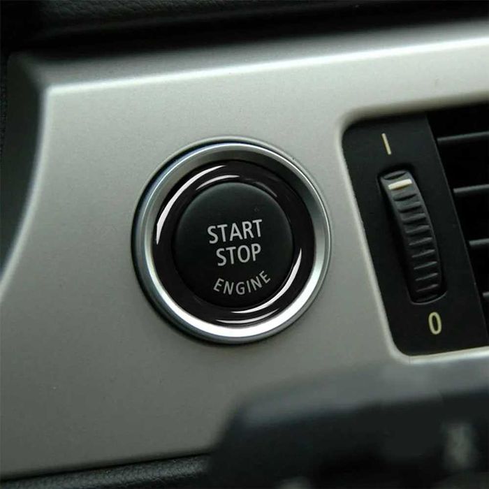 Inel buton start stop negru lucios BMW E90 E91 E87 E88 E60 E61 X1 E84
