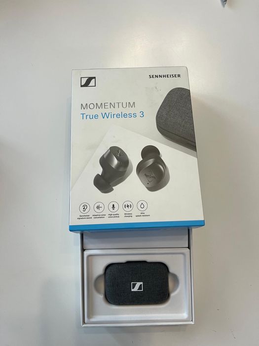 casti Sennheiser Momentum True Wireless 3,Bluetooth,Microfon,Grafit
