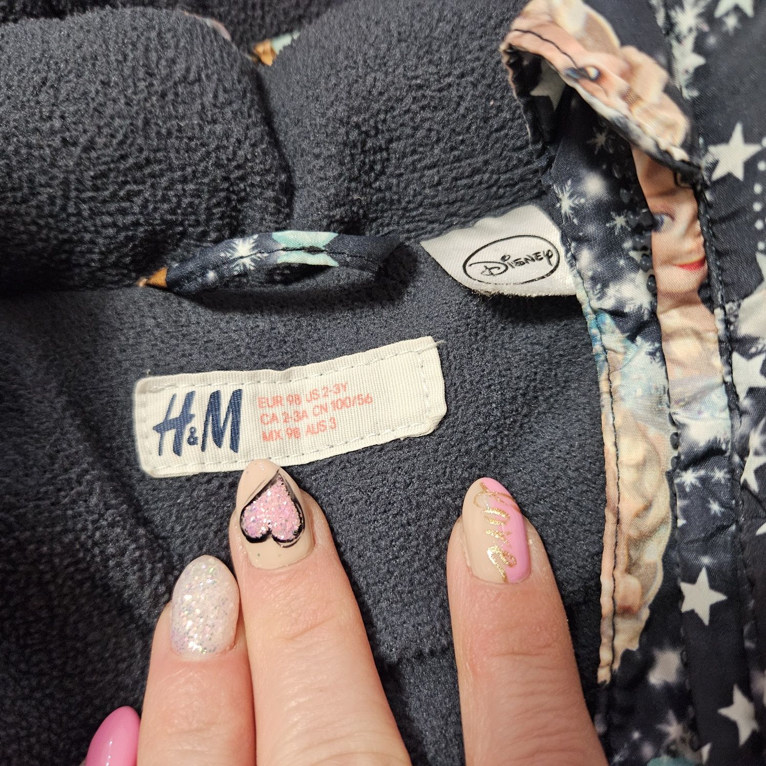 Зимно яке H&M с Елза и Анна, размер 92-98