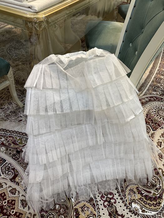 Вечернее платье  из гипюра + атлас( айвори цвета)