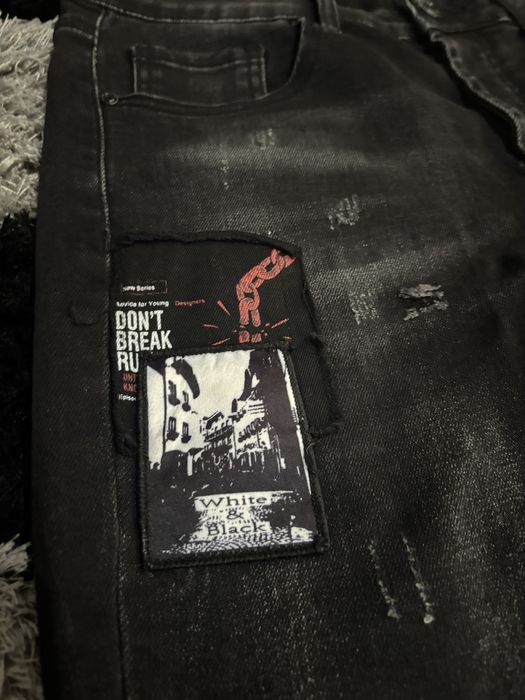 Blugi Denim, fermoare la picior