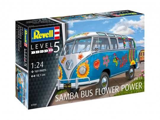 VW T1 Самба бус Flower Power - сглобяем модел / Самба бус