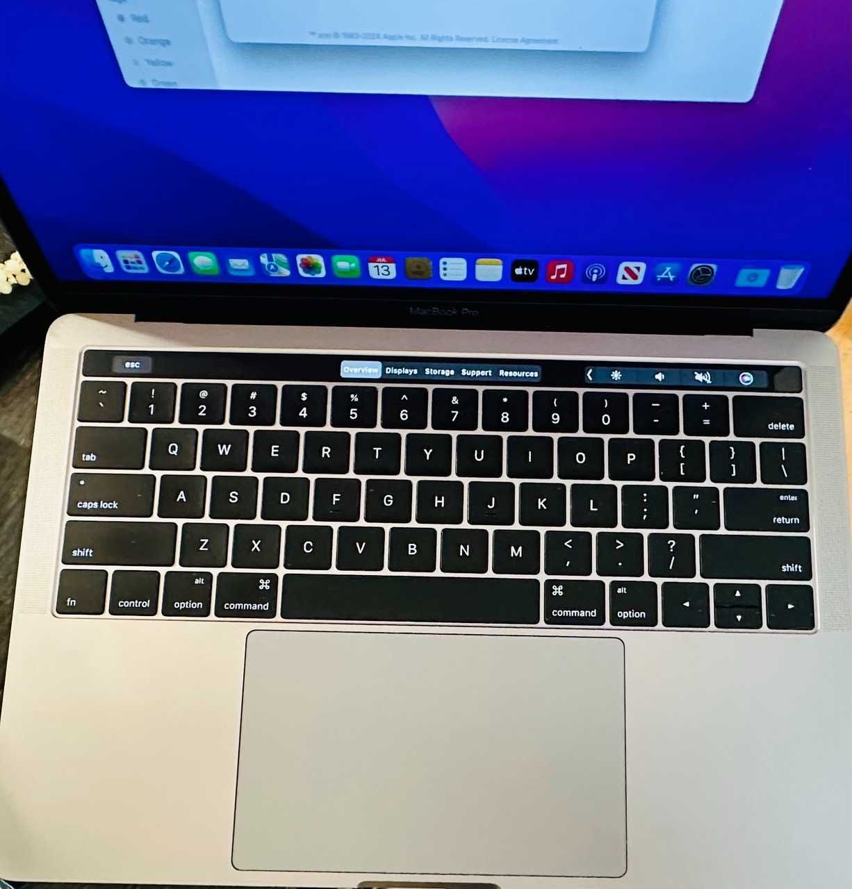 ЛАПТОП MacBook pro 13 inch, four thunderbolt 3ports