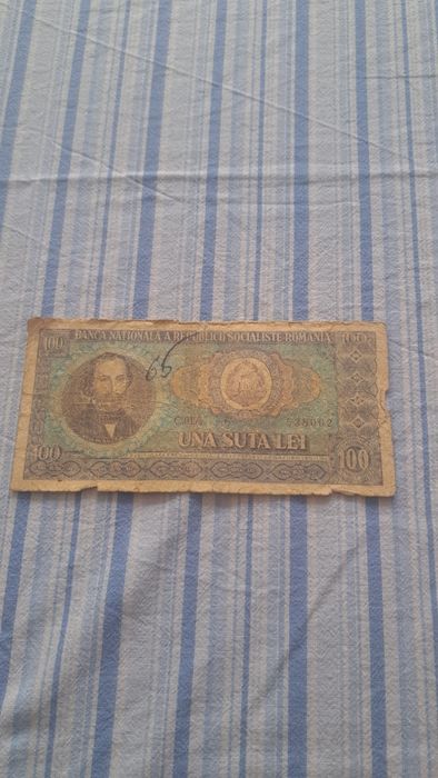 Bancnota 100 lei Nicolae Balcescu 1966