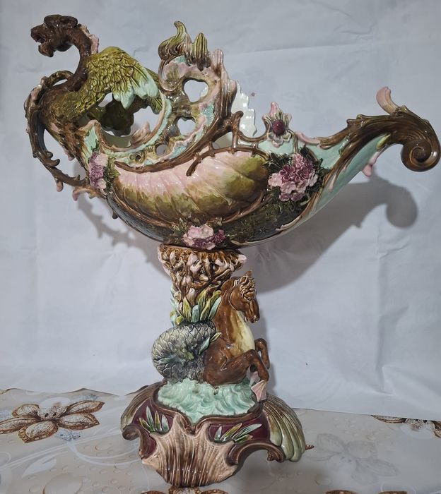 Portelan Majolica sec - XIX