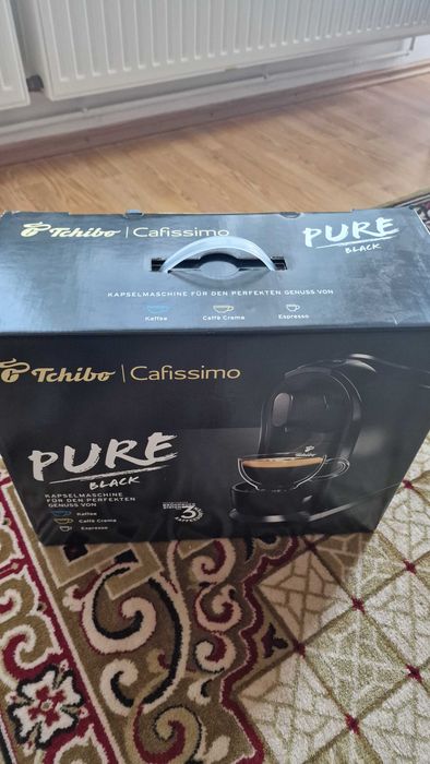 Espressor Tchibo Cafissimo Pure 326527, 15 bari, 1 l, capsule, negru