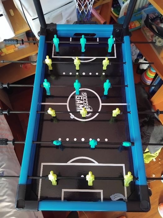 Set masa de fotbal cu picioare, 18 jucatori, cos de baschet+minge