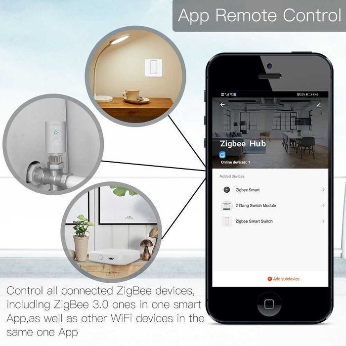 Gateway Hub Smart Home Automation pentru produsele Tuya ZigBee3.0
