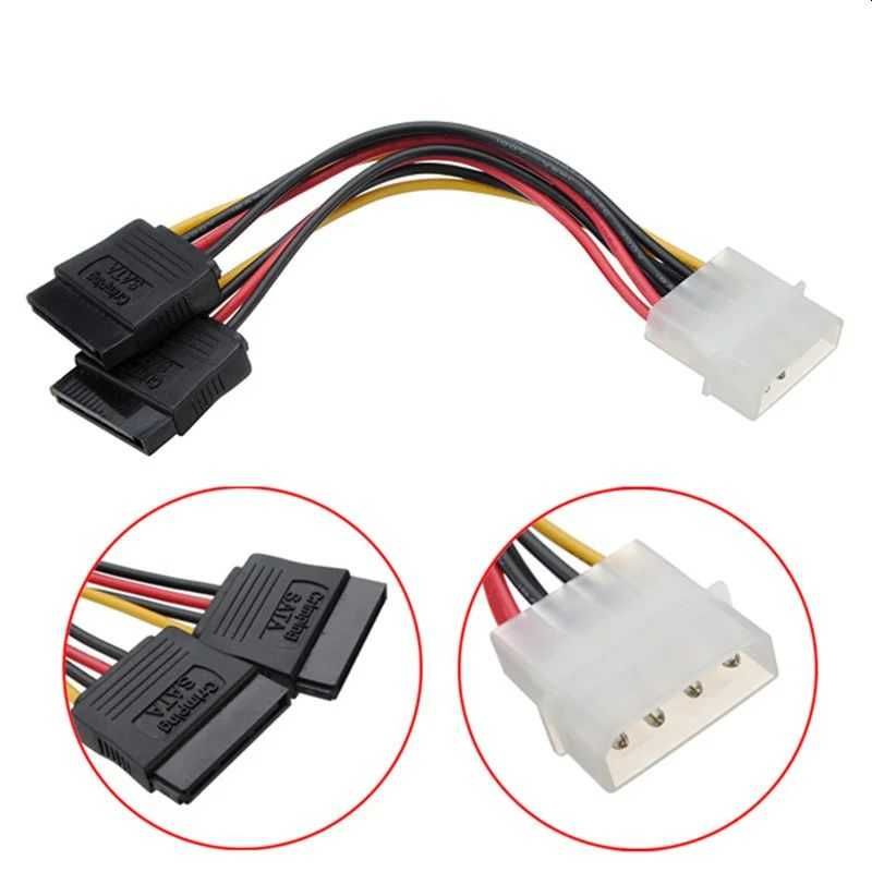 Переходник Питания для Жесткого Диска MOLEX (IDE) -> 2 SATA
