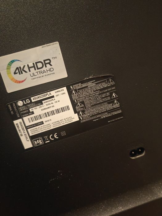 Tv LG 49uk6200pla - 4k HDR