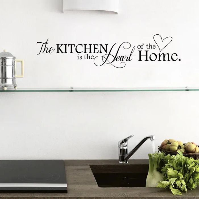 Стикер за кухня - Тhe Kitchen is the Heart of the Home!