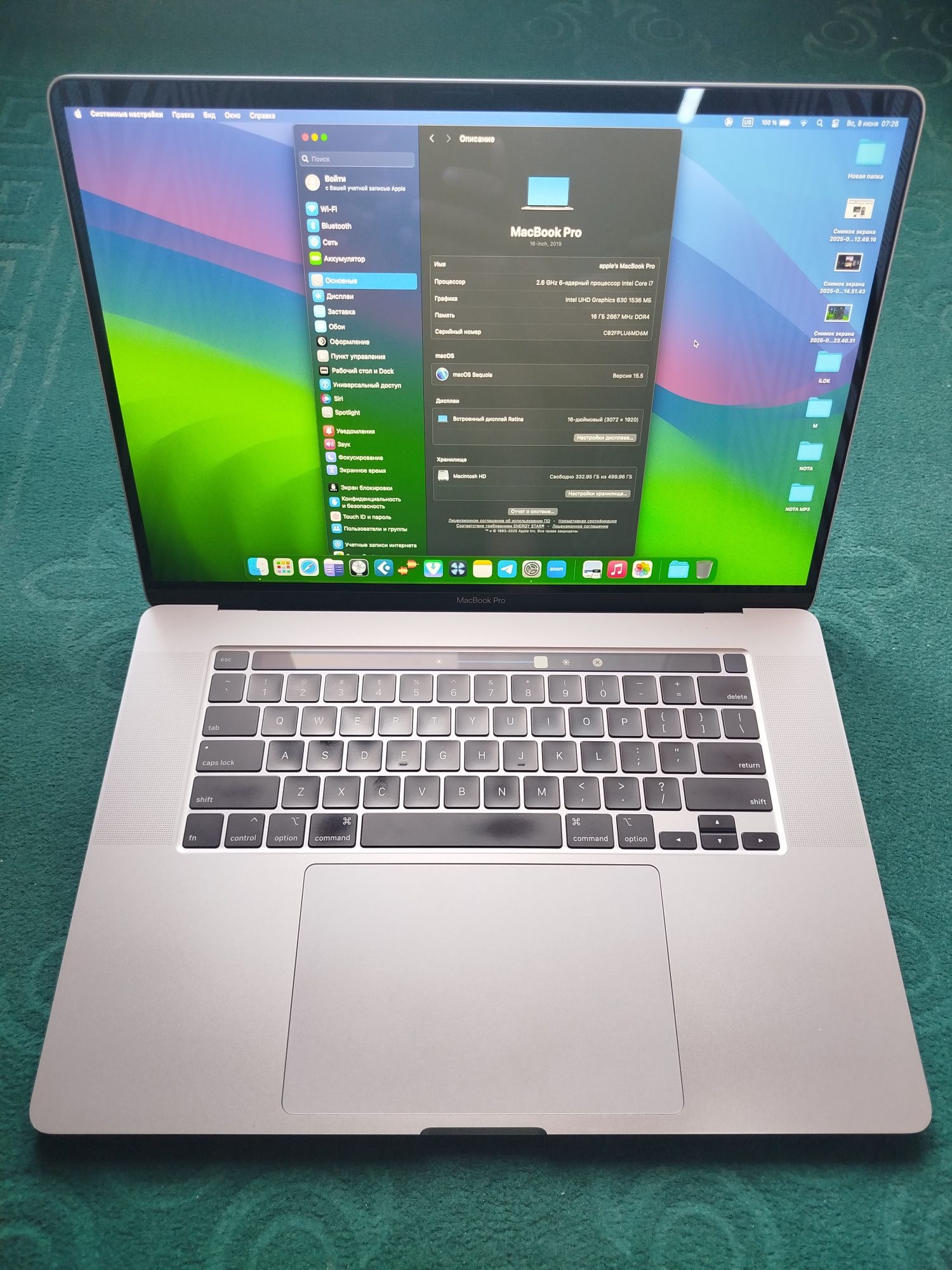 MacBook Pro 2019 16inch LL/A