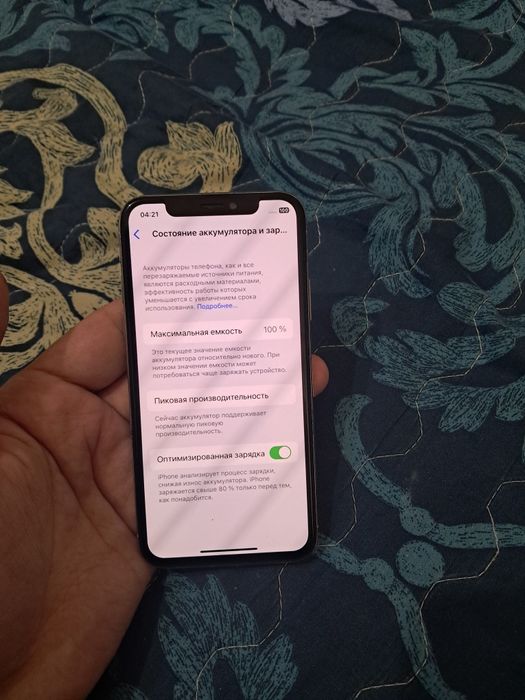 Apple Iphone X 256GB White Silver Original LL/A Sastayani Yaxshi Zor
