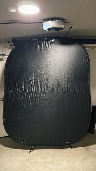 Manfrotto Lastolite Fundal pliabil Alb/Negru cu trena 1.8x2.15m