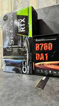 Продается Esonic B760,  Core i3, DDR 8gb
Core i3 12100F
DDR5 8Gb 4800