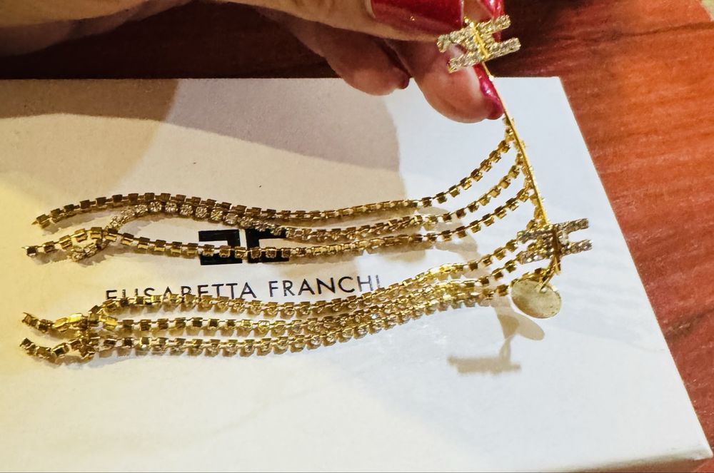 ELISABETTA FRANCHI Оригинални Обеци,купени за 549лв, продават се 259лв
