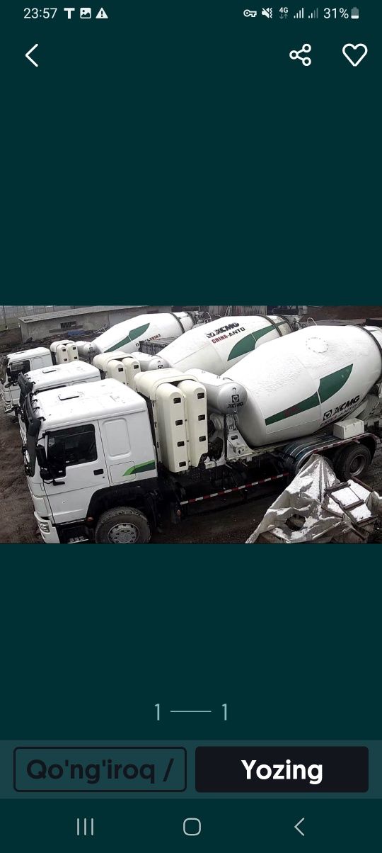 Beton yetkazib berish