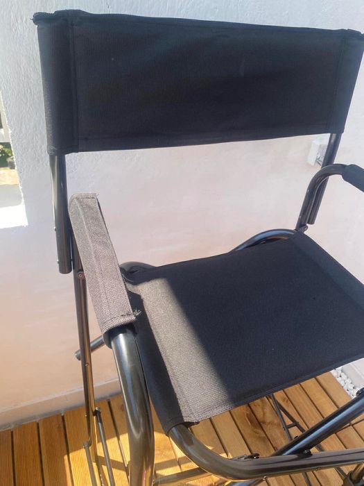 Висок сгъваем стол / гримьорски стол