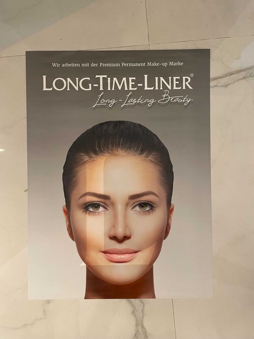 poster afis XXL pentru salon coafor machiaj makeup vechi anii 2000