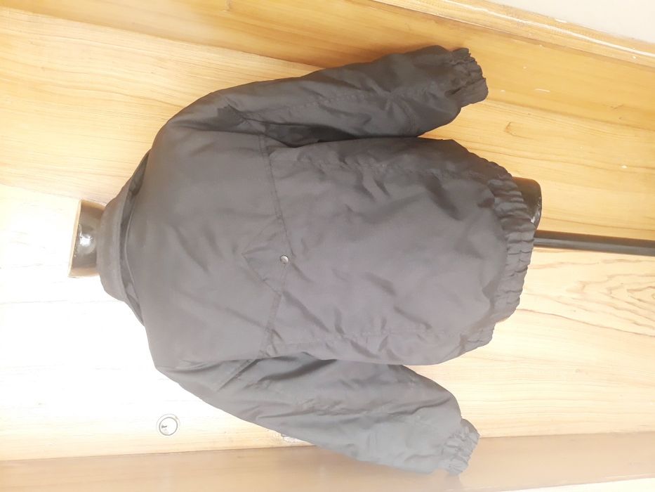 Мъжко черно зимно яке за едър нисък мъж около 160-165 см