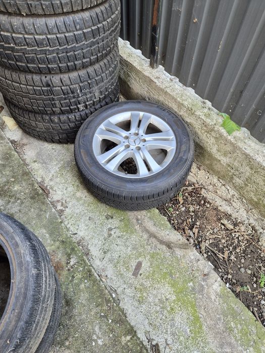 Jante Aluminiu mercedes R 18 5x112 cu anvelope de iarna 235/55/18