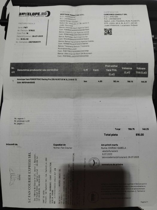 Jante plus cauciucuri  de vara R17