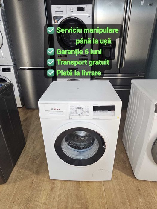 Mașini de spălat rufe Bosch – Garanție + Transport Gratuit!