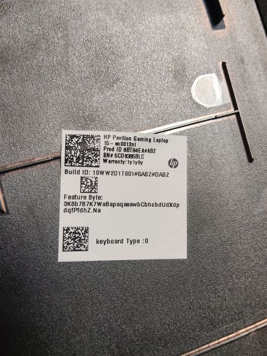 Laptop HP Pavilion placa de baza defecta