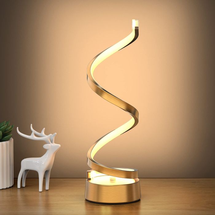 Спиральная светодиодная настольная лампа,