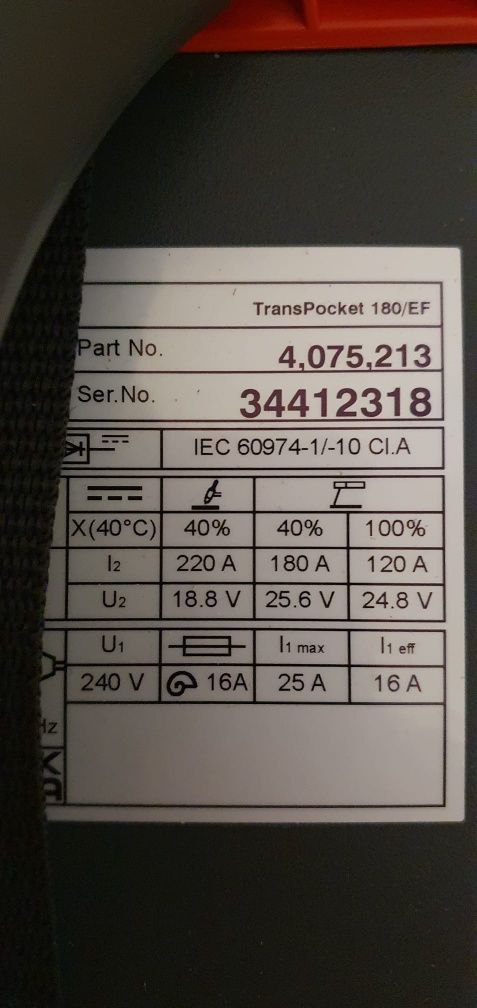 Fronius Transpocket 180 NOU,aparat de sudură inverter