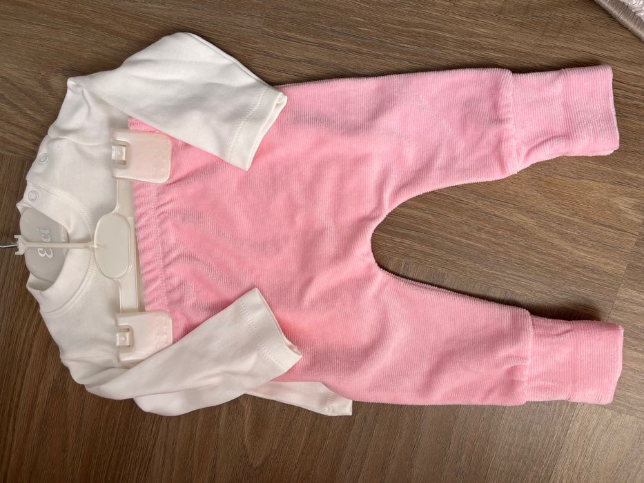 Бебешки комплект с бяло болеро - 3 части