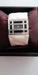 Дамски часовник Valentino Black Steel Swarovski Crystal Leather Watch